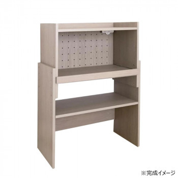 日本製組立家具 伸縮キッチンカウンター ゴミ箱収納 レンジ台 CO-CN-80R 【北海道・沖縄・離島配送不可】