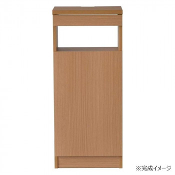 日本製組立家具 FAX台40型 ルーター収納 ナチュラル 【北海道・沖縄・離島配送不可】