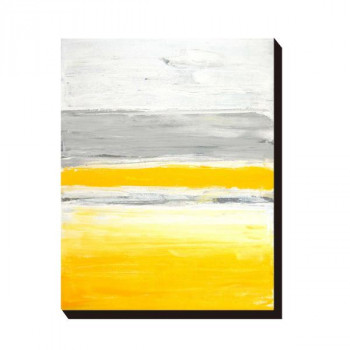 アートパネル T30 Gallery Grey and Yellow Abstract Art Painting IAP-51598 【北海道・沖縄・離島配送不可】