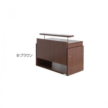 コレクションラック ワイド専用上置き ロータイプ 奥行39cm用 CR-T8339US　B・ブラウン 【北海道・沖縄・離島配送不可】