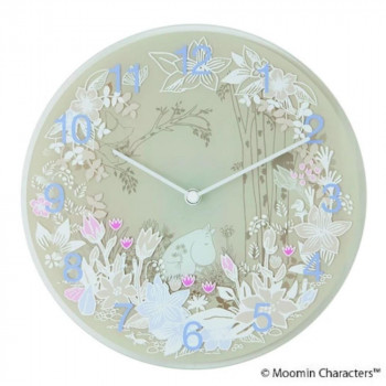 MOOMIN(ムーミン) Wall clock Moomin Picking Flowers MTP030009 【北海道・沖縄・離島配送不可】