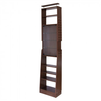天井つっぱりコレクションラック　ブラウン　NCR-T001B 【北海道・沖縄・離島配送不可】