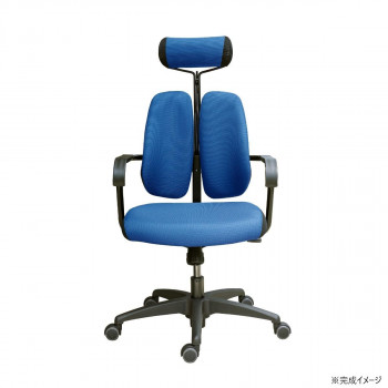 DUOREST(デュオレスト) リクライニングチェア ドットブルー DR-7600F 【北海道・沖縄・離島配送不可】