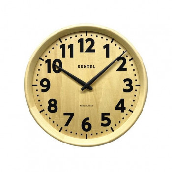 さんてる SKP電波 日本製 天然木シンプルスタンダード木枠電波時計 ナチュラル DQL734_NA 【北海道・沖縄・離島配送不可】