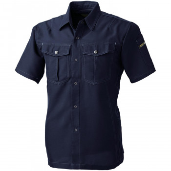 桑和 977 半袖シャツ 6Lサイズ ネイビー(1) Absolute GEAR 【北海道・沖縄・離島配送不可】