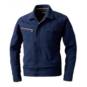 桑和 963 長袖ブルゾン 8Lサイズ ネイビー(1) SOWA 【北海道・沖縄・離島配送不可】