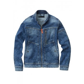 桑和 1682-00 長袖ブルゾン 3Lサイズ ミッドインディゴ(557) G.G. 【北海道・沖縄・離島配送不可】