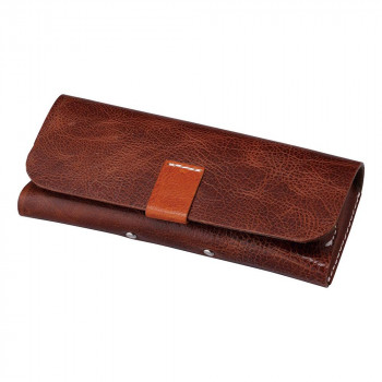 メガネケース HFD-18 BR本革 094320 【北海道・沖縄・離島配送不可】