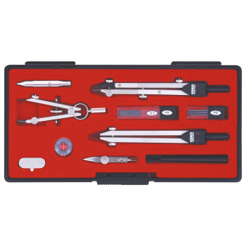 KD型製図器 SE 12品組B 1-730-7024 【北海道・沖縄・離島配送不可】