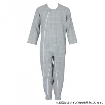 フットマーク 介護つなぎ服(前開き) M グリーン 403420 【北海道・沖縄・離島配送不可】