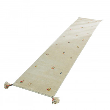 シンプルギャッベラグ SOYOKA(ソヨカ) キッチンマット 45×120cm アイボリー「GSCD904673」 【北海道・沖縄・離島配送不可】