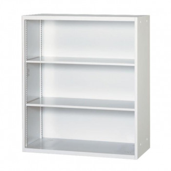 壁面収納家具/D:450 スライドボード専用オープン保管庫(書庫) 棚板2枚・ボードセット取付穴付 ALPSホワイト色 COM-UAOS-W11 【北海道・沖縄・離島配送不可】 28,033円