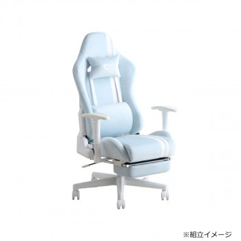 東馬(TOHMA) SeAGAgirl(セアガール) ゲーミングチェア BL ブルー 54682080 【北海道・沖縄・離島配送不可】