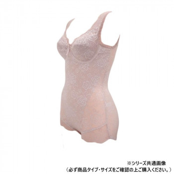TAMURA yNuco ブルーメリアボディスーツ グラマー ダスティピンク 3L-YTN25G-115-3L 【北海道・沖縄・離島配送不可】