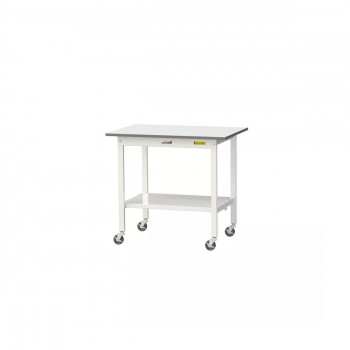 山金工業(YamaTec) SUPC-960TT-WW ワークテーブル150シリーズ 移動式 (H826mm) 900×600mm (全面棚板付) 【北海道・沖縄・離島配送不可】