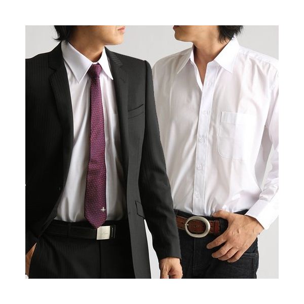 百貨店取り扱いメーカー ホワイトワイシャツ ホワイト Mサイズ 【北海道・沖縄・離島配送不可】