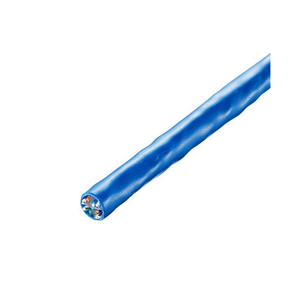 サンワダイレクト LANケーブル(自作用・300m・カテゴリ6・単線・UTP・ブルー) 500-LAN6-CB300BL 1本 【北海道・沖縄・離島配送不可】_1
