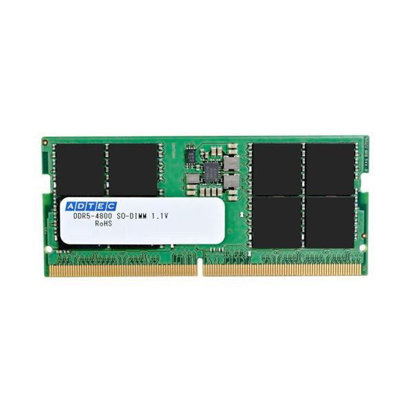 アドテックDDR5-4800 SODIMM 16GB×2枚組 ADS4800N-H16GW 1箱の通販は