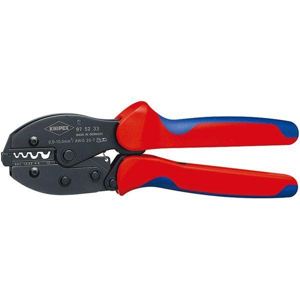 KNIPEX クニペックス 圧着ペンチ コンフォート 全長220mm パック入 9752-33SB 【北海道・沖縄・離島配送不可】