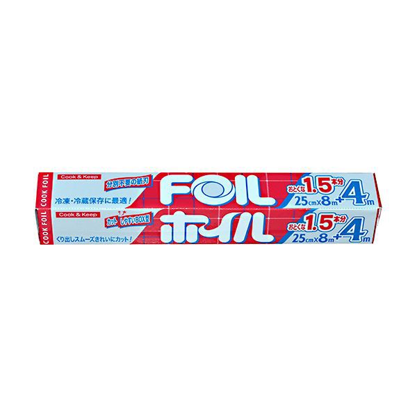 (まとめ）エムエーパッケージング クックホイル25cm×8+4m 1本〔×30セット〕 7,902円