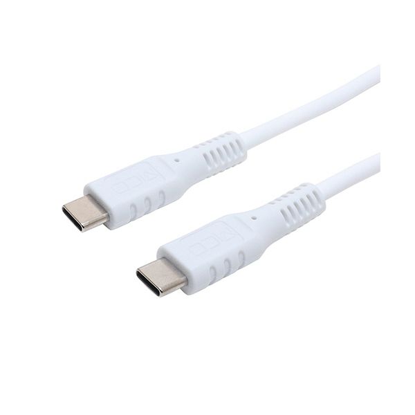 （まとめ） ナカバヤシ  ミヨシUSB Type-Cショートケーブル ホワイト 0.3m USB-YM030W 1本 〔×5セット〕 【北海道・沖縄・離島配送不可】