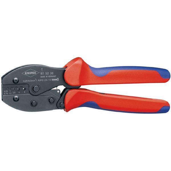 KNIPEX クニペックス 圧着ペンチ コンフォート 全長220mm パック入 9752-38SB 【北海道・沖縄・離島配送不可】