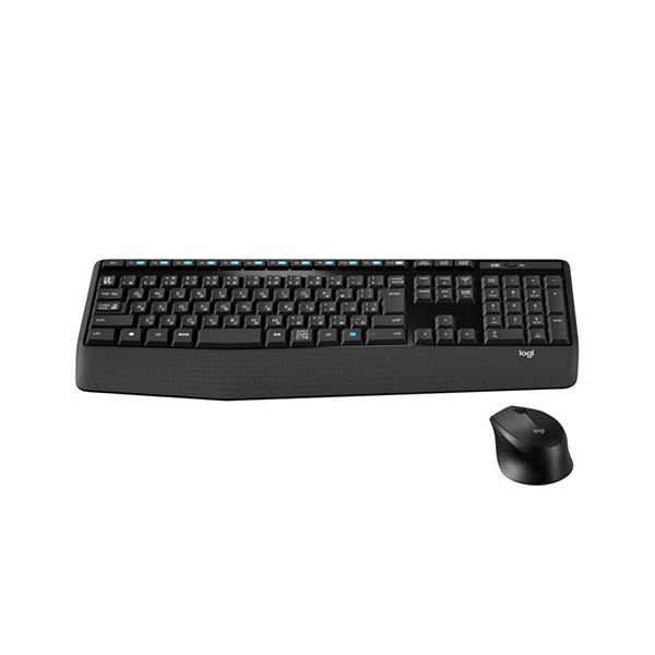 ロジクール ワイヤレスコンボ(フルサイズキーボード・テンキー有&amp;右利き用マウス) パームレスト MK345n 【北海道・沖縄・離島配送不可】