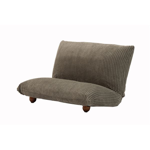 ワイドカックンリクライナー 約W65×D51/41×H39×SH18cm グレー 折りたたみ式 組立品の通販は 12,123円