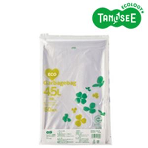 （まとめ）TANOSEE ポリエチレン収集袋 透明 45L 50枚入×15パック 【北海道・沖縄・離島配送不可】