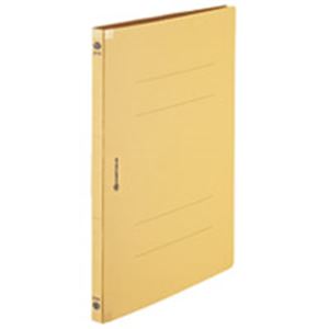 フラットファイル/紙バインダー 〔A4/2穴 120冊入り〕 背表紙強化タイプ D128J-12YL イエロー(黄) 【北海道・沖縄・離島配送不可】