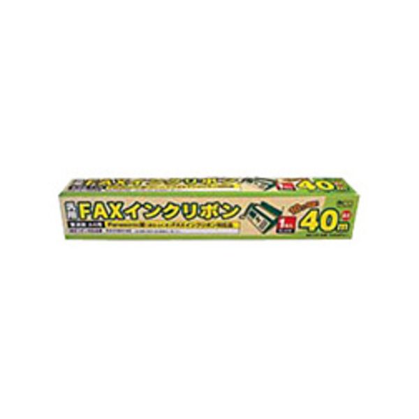 （まとめ） ナカバヤシ  ミヨシKX-FAN142対応インクリボン 汎用品 40m FXS40PA-1 1本 〔×5セット〕 【北海道・沖縄・離島配送不可】
