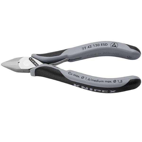 KNIPEX クニペックス エレクトロニクスニッパー ESD 全長130mm 7742-130ESD 【北海道・沖縄・離島配送不可】