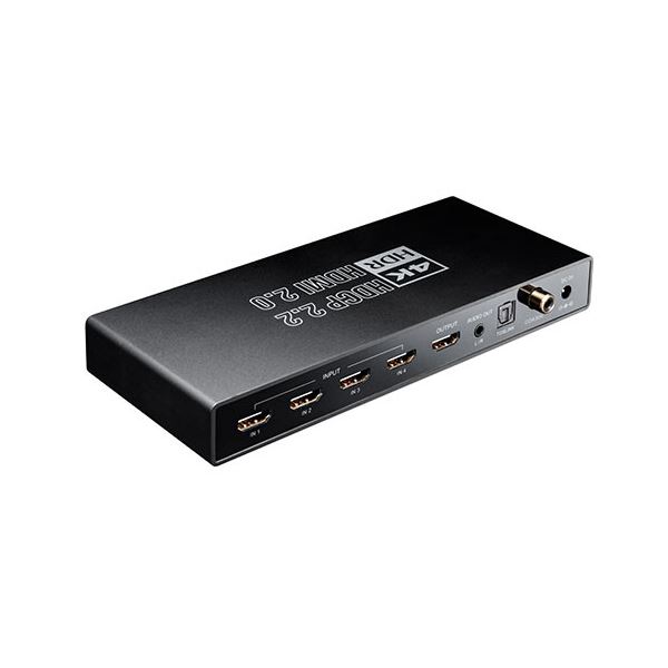 サンワダイレクトHDMI切替器(4K/60Hz HDR対応 4入力1出力 光デジタル 同軸デジタル端子 ARC) 400-SW0331個 【北海道・沖縄・離島配送不可】_1