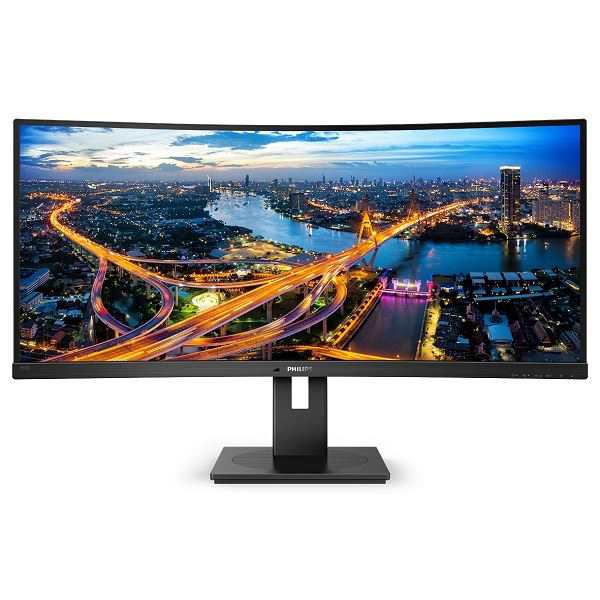 PHILIPS 液晶ディスプレイ 34型/3440×1440/HDMI、DisplayPort、USBType-C/ブラック/スピーカー:あり/5年間フル保証 346B1C/11