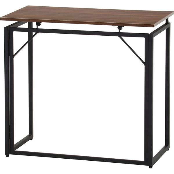 フォールディングデスク 約幅80×40cm BR ブラウン 完成品 【北海道・沖縄・離島配送不可】