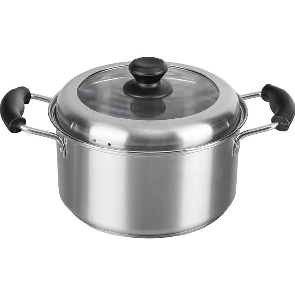 〔2個セット〕 和平フレイズ ローザー IH対応両手鍋 ガラス窓付蓋 22cm RB-2317 【北海道・沖縄・離島配送不可】
