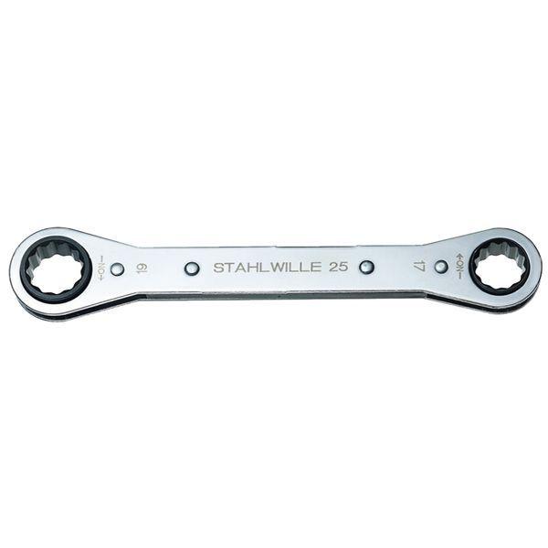 STAHLWILLE スタビレー 板ラチェットメガネ ストレートタイプ 22ギア 16×18mm 全長205mm 25-16X18 【北海道・沖縄・離島配送不可】
