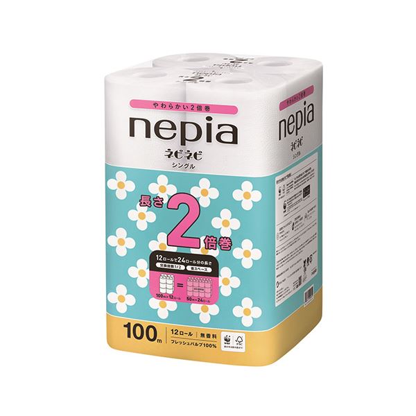 ネピア ネピネピトイレットロール2倍巻S 12R×6P 【北海道・沖縄・離島配送不可】