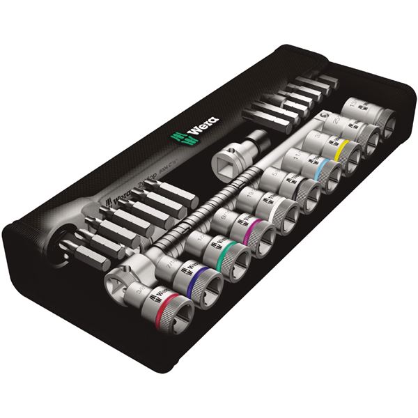 WERA ヴェラ 差込角1/2inch 28点組 ソケットレンチ セット 004081 工具 ツール DIY 作業工具 道具 レンチ 【北海道・沖縄・離島配送不可】_1