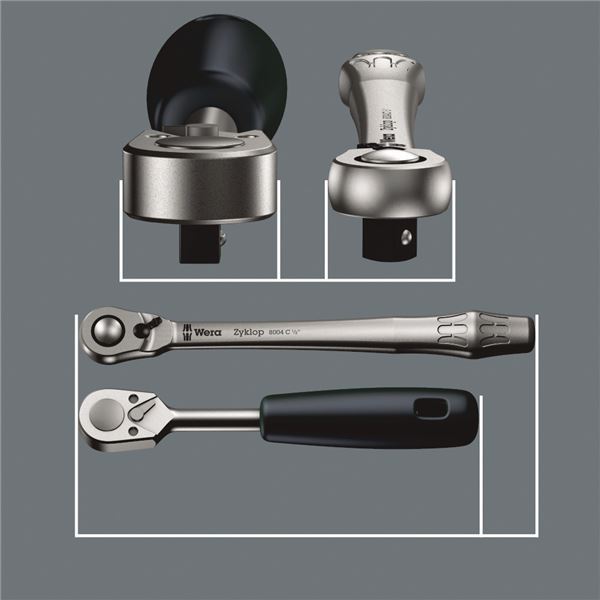 WERA ヴェラ 差込角1/2inch 28点組 ソケットレンチ セット 004081 工具 ツール DIY 作業工具 道具 レンチ 【北海道・沖縄・離島配送不可】_3