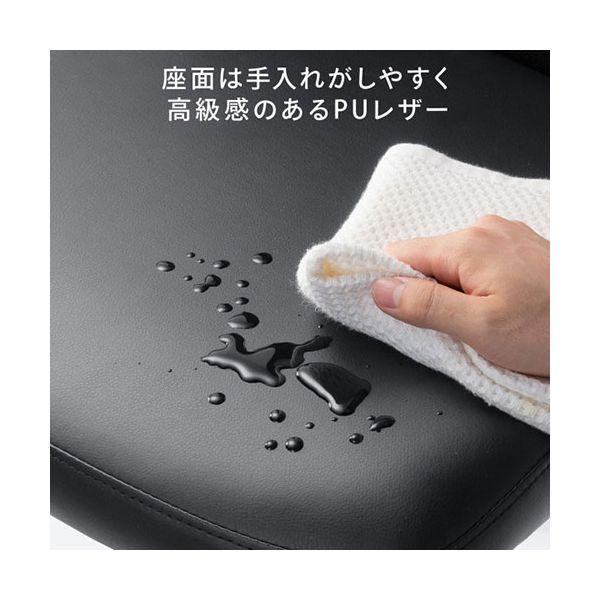 サンワサプライ メッシュチェア スタイリッシュなデザイン スタンダード ビニールレザー張りモデル SNC-NET27VBK 組立品 【北海道・沖縄・離島配送不可】_4