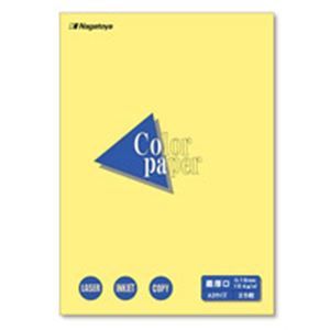 (業務用10セット)Nagatoya カラーペーパー/コピー用紙 〔A3/最厚口 25枚〕 両面印刷対応 クリーム 【北海道・沖縄・離島配送不可】