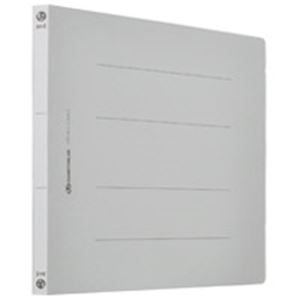 フラットファイル/紙バインダー 〔A4/2穴 120冊入り〕 ヨコ型 グレー(灰) D018J-12GY 【北海道・沖縄・離島配送不可】 7,843円