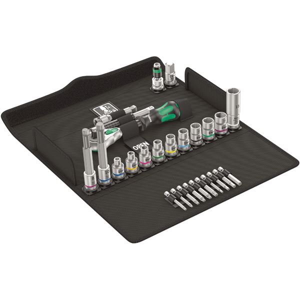 WERA ヴェラ 差込角 3/8inch 27点組 自転車整備 メンテンス用 ソケットレンチセット 004175 工具 ツール DIY 作業工具 道具 【北海道・沖縄・離島配送不可】