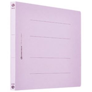 フラットファイル/紙バインダー 〔A4/2穴 120冊入り〕 ヨコ型 パープル(紫) D018J-12VL 【北海道・沖縄・離島配送不可】