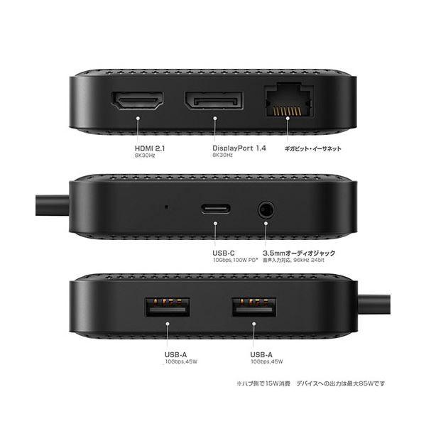 HYPER HyperDrive USB4 モバイルドック USB-Cハブ HP-HD583 【北海道・沖縄・離島配送不可】