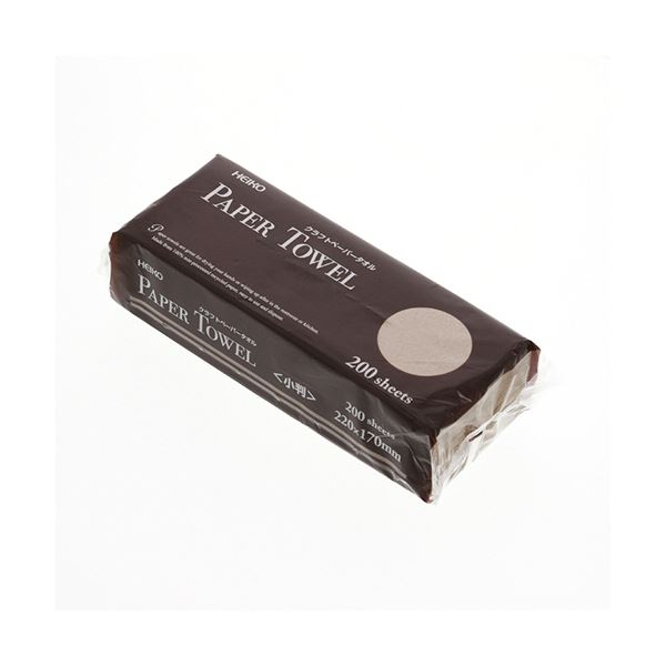 シモジマ HEIKOクラフトペーパータオル シングル 小判 #004722006 1セット(8000枚:200枚×40パック)の通販は 7,008円