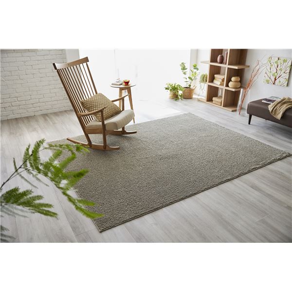 スミノエ 洗える ラグ ソル 約幅190×長さ240cm ブラウン 日本製〔代引不可〕 スミノエ 洗える ラグ ソル 約幅190×長さ240cm ブラウン 日本製（代引