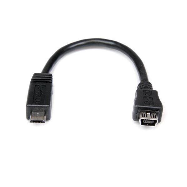 （まとめ） StarTech.com microUSB変換ケーブル 15cm microUSB（オス）-MiniUSB（メス） ブラックUUSBMUSBMF6 1本 〔×5セット〕 7,921円