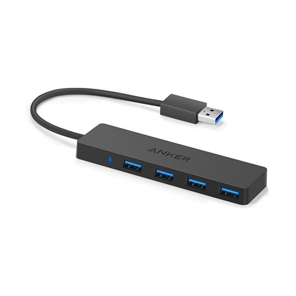 （まとめ） アンカージャパン ANKER USB3.0対応 ウルトラスリムUSB-Aハブ 4ポート A7516N15 1個 〔×5セット〕 【北海道・沖縄・離島配送不可】